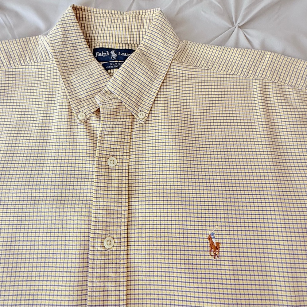 Ralph Lauren Blake Plaid Short Sleeve Button Down